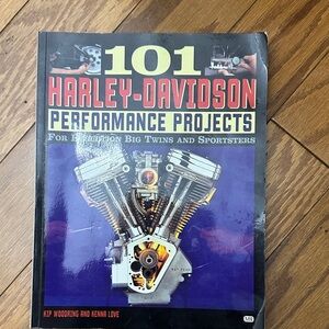 Harley-Davidson Performance Projects Book with Black and Red Cover
